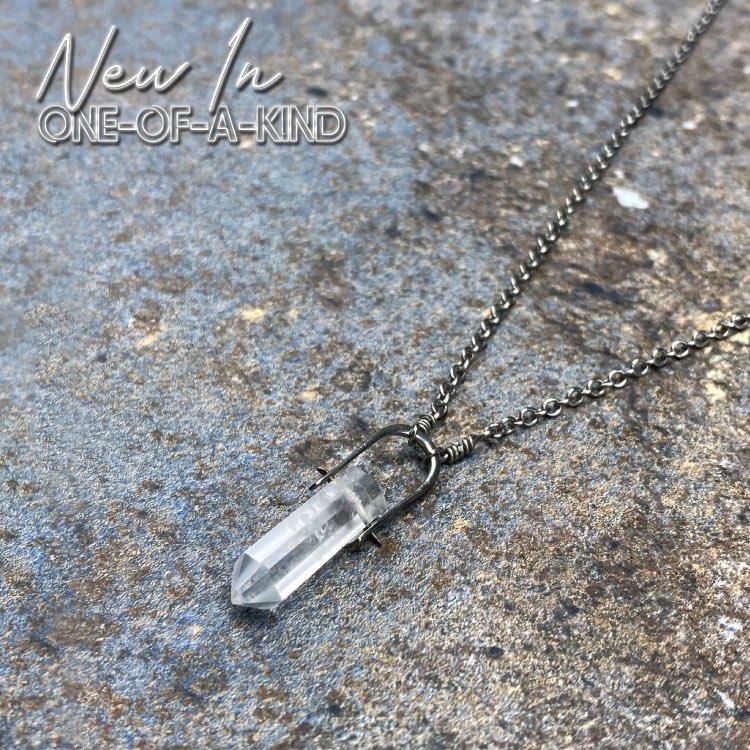 Quartz Crystal Necklace - Our Quartz Crystal Necklace Features a Hand-Selected & Specimen Grade Quartz Crystal and is absolutely hand-crafted.